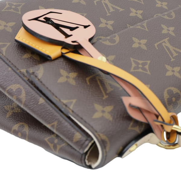 LOUIS VUITTON Braided Cluny BB Monogram Canvas Shoulder Bag Brown