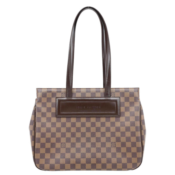 LOUIS VUITTON Parioli PM Damier Ebene Tote Shoulder Bag Brown