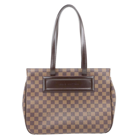 LOUIS VUITTON Parioli PM Damier Ebene Tote Shoulder Bag Brown