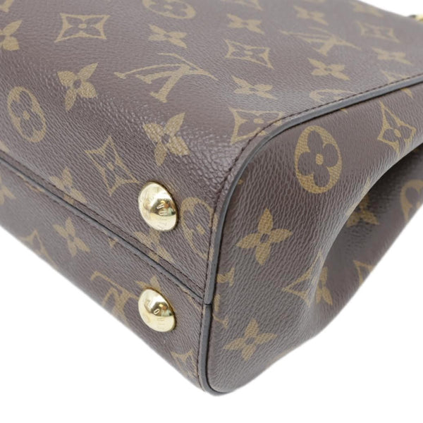 LOUIS VUITTON Braided Cluny BB Monogram Canvas Shoulder Bag Brown