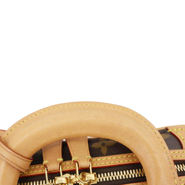 LOUIS VUITTON Valisette PM Monogram Canvas Shoulder Bag Brown