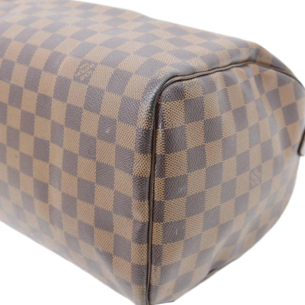 LOUIS VUITTON Speedy 30 Damier Ebene Satchel Bag Brown
