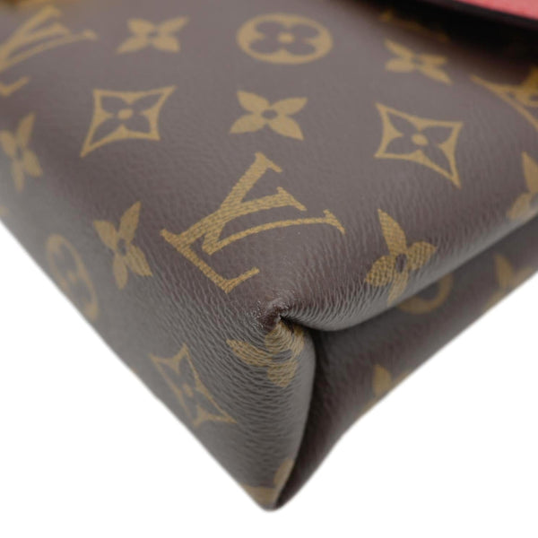 LOUIS VUITTON Pallas Chain Monogram Canvas Crossbody Bag Cherry