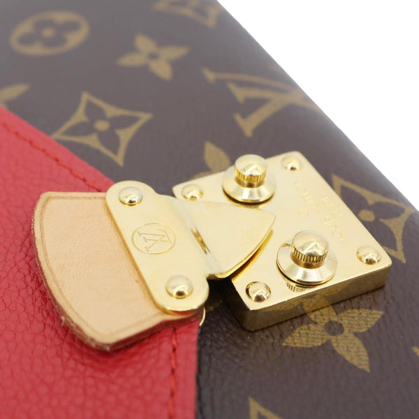 LOUIS VUITTON Pallas Chain Monogram Canvas Crossbody Bag Cherry