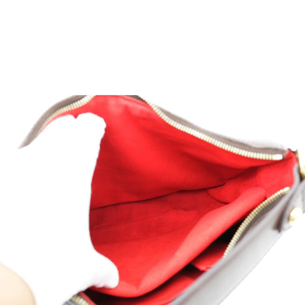 LOUIS VUITTON Highbury Damier Ebene Shoulder Bag Brown