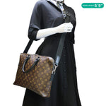 LOUIS VUITTON Porte-Documents Jour Monogram Macassar Briefcase Bag Brown