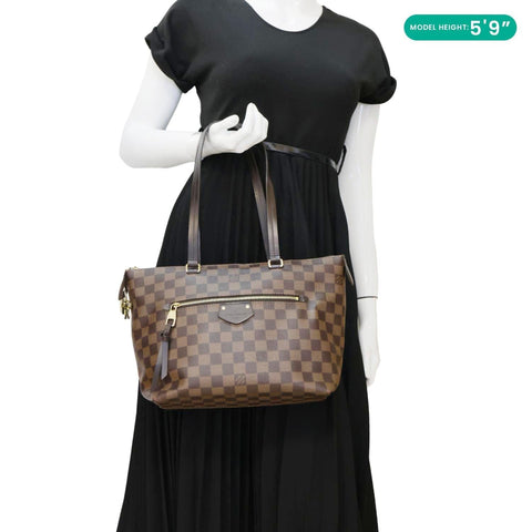 LOUIS VUITTON Iena PM Damier Ebene Shoulder Bag Brown