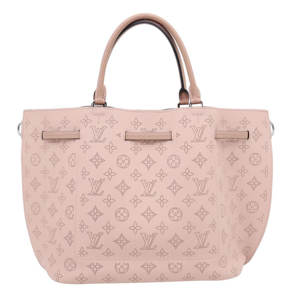 LOUIS VUITTON Girolata Monogram Mahina Leather Shoulder Bag Pink