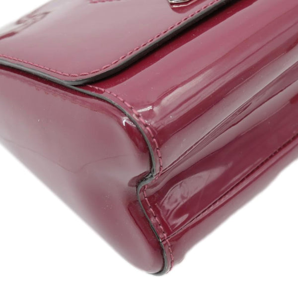 LOUIS VUITTON Twist PM Monogram Patent Leather Shoulder Bag Red