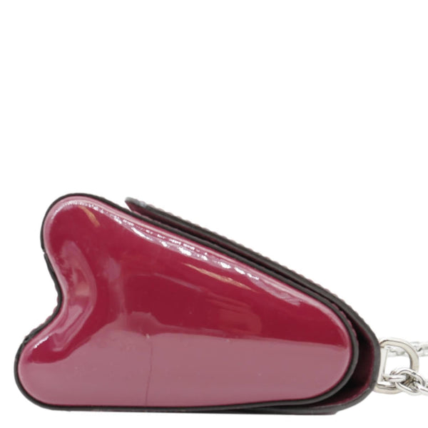 LOUIS VUITTON Twist PM Monogram Patent Leather Shoulder Bag Red