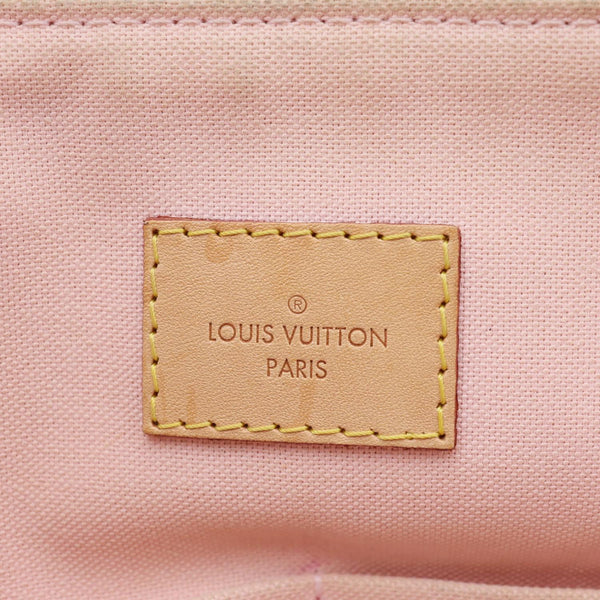 LOUIS VUITTON Iena MM Damier Azur Shoulder Bag Rose Ballerine