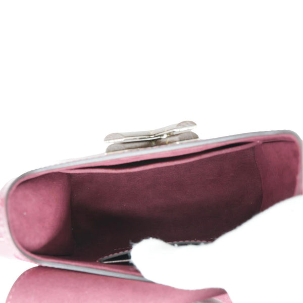 LOUIS VUITTON Twist PM Monogram Patent Leather Shoulder Bag Red