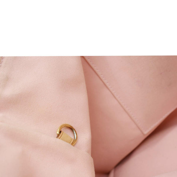 LOUIS VUITTON Iena MM Damier Azur Shoulder Bag Rose Ballerine