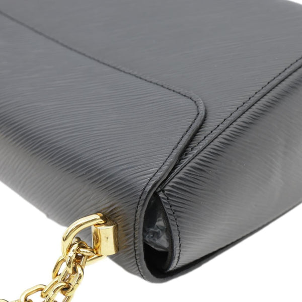 LOUIS VUITTON Twist Flower MM Epi Leather Crossbody Bag Black