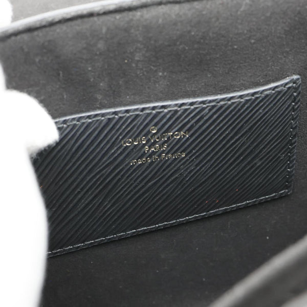 LOUIS VUITTON Twist Flower MM Epi Leather Crossbody Bag Black