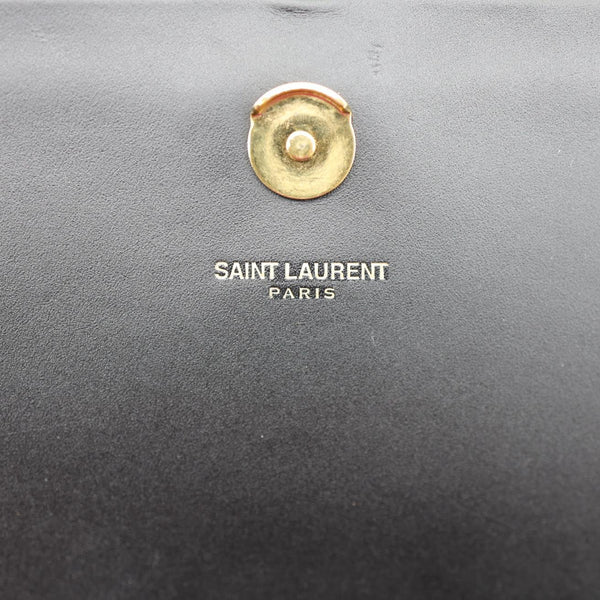 YVES SAINT LAURENT Kate Tassel Smooth Calfskin Leather Chain Crossbody Bag Black