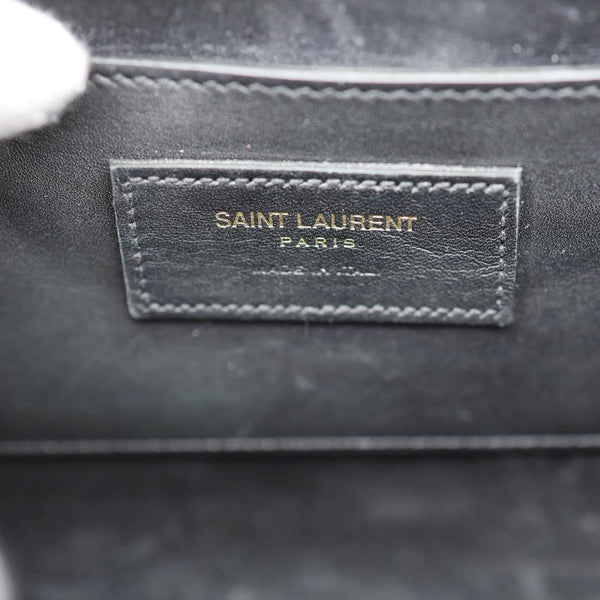 YVES SAINT LAURENT Kate Tassel Smooth Calfskin Leather Chain Crossbody Bag Black