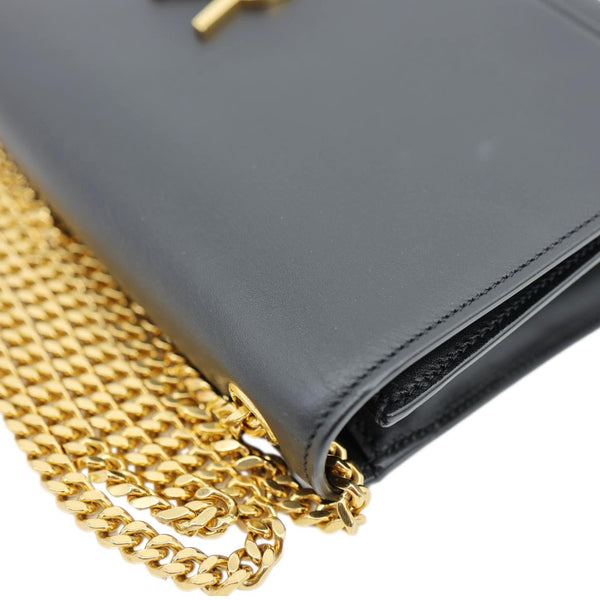 YVES SAINT LAURENT Kate Tassel Smooth Calfskin Leather Chain Crossbody Bag Black