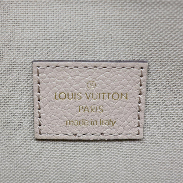 LOUIS VUITTON Felicie Pochette Monogram Empreinte Crossbody Bag Tourterelle Creme