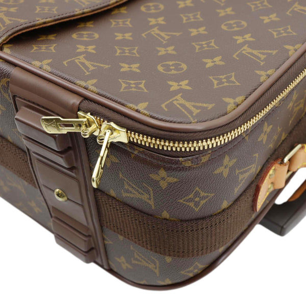 LOUIS VUITTON Pegase 55 Monogram Canvas Business Suitcase Travel Bag Brown