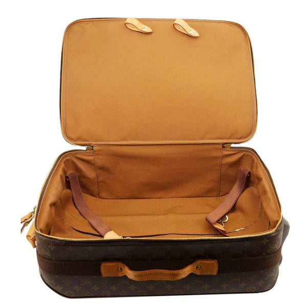LOUIS VUITTON Pegase 55 Monogram Canvas Business Suitcase Travel Bag Brown