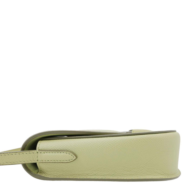 CELINE Trotteur Small Grained Calfskin Leather Shoulder Bag Sage