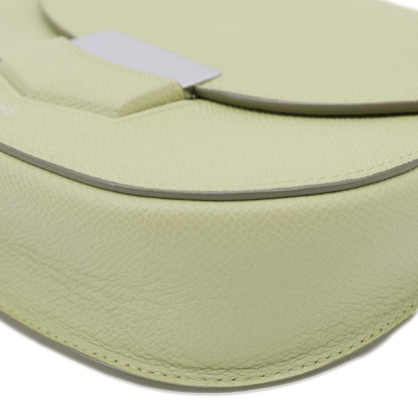 CELINE Trotteur Small Grained Calfskin Leather Shoulder Bag Sage