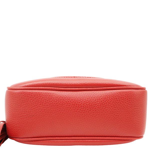 GUCCI Soho Disco Small Leather Crossbody Bag Red 308364