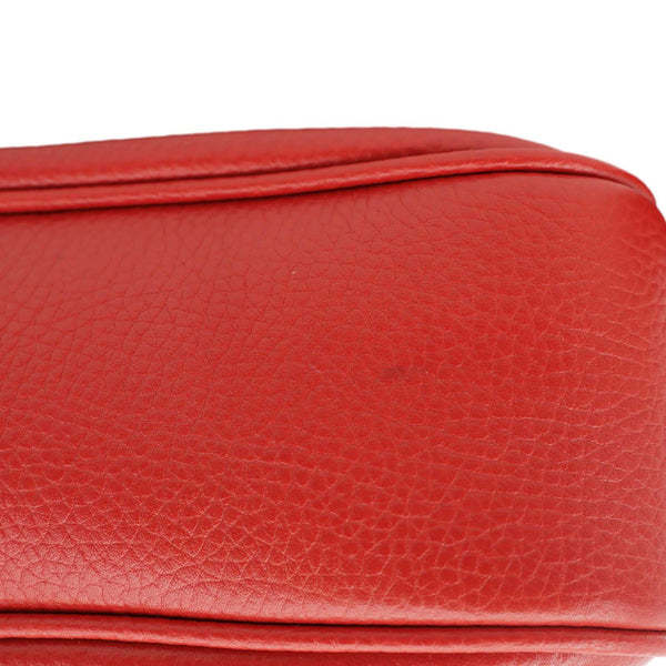GUCCI Soho Disco Small Leather Crossbody Bag Red 308364