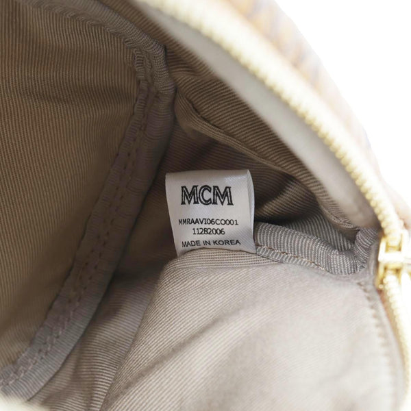 MCM Monogram Visetos Coated Canvas Bumbag Cognac