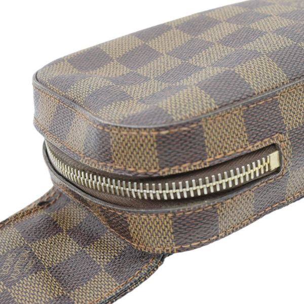 LOUIS VUITTON Geronimos Sling Damier Ebene Crossbody Bag Brown
