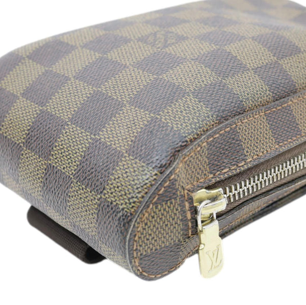 LOUIS VUITTON Geronimos Sling Damier Ebene Crossbody Bag Brown