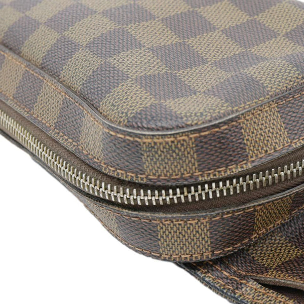 LOUIS VUITTON Geronimos Sling Damier Ebene Crossbody Bag Brown
