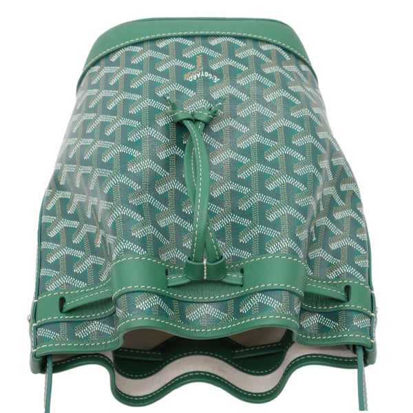 GOYARD Petit Flot PM Canvas Bucket Bag Green