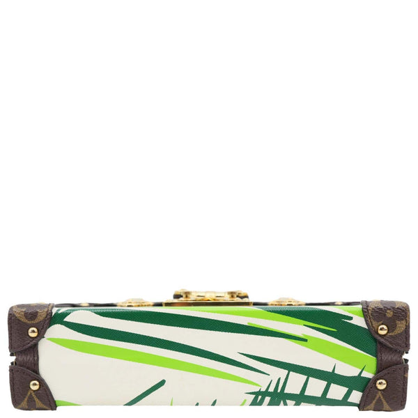 LOUIS VUITTON Petite Malle Palm Tree Monogram Canvas Shoulder Bag Multicolor