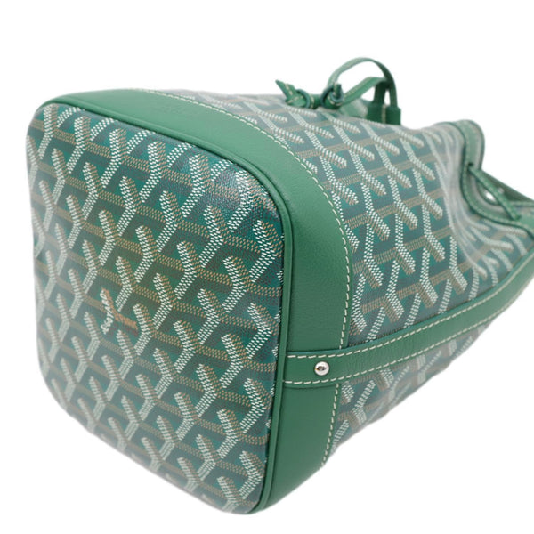 GOYARD Petit Flot PM Canvas Bucket Bag Green