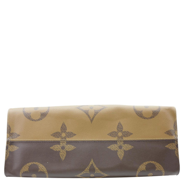 LOUIS VUITTON Onthego GM Giant Monogram Canvas Tote Bag Brown