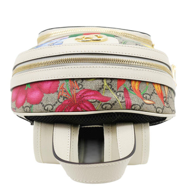 GUCCI Ophidia GG Flora Small Supreme Canvas Backpack Bag Beige 547965