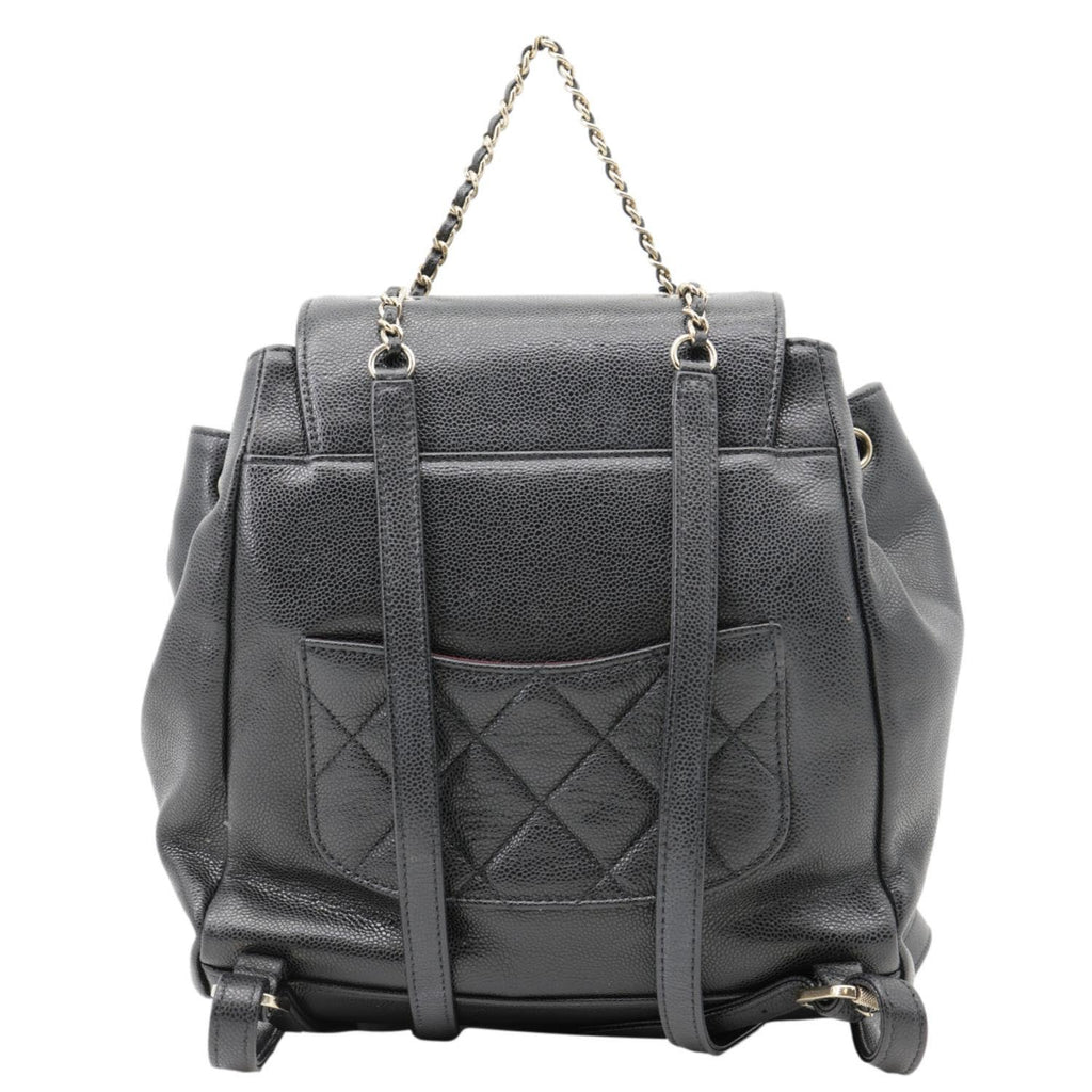 CHANEL Black quilted lamb leather backpack