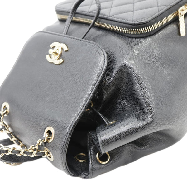 CHANEL Business Affinity Caviar Quilted Backpack Black