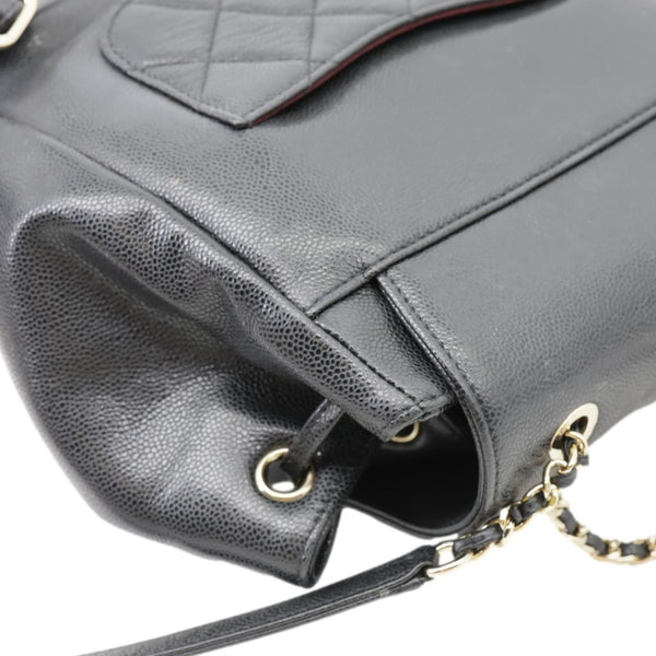 CHANEL Business Affinity Caviar Quilted Backpack Black