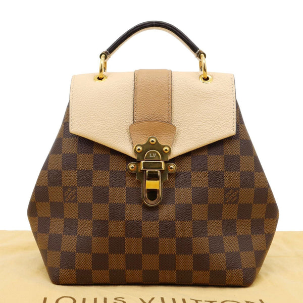 LOUIS VUITTON Clapton Damier Ebene Backpack Bag Beige
