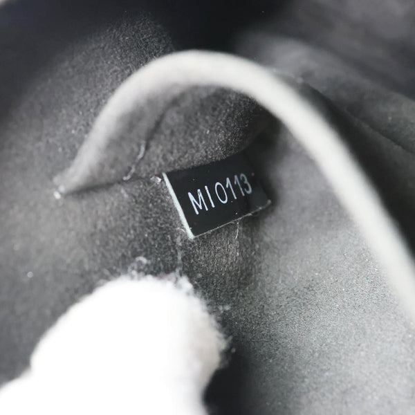 LOUIS VUITTON Alma BB Electric Epi Leather Satchel Bag Black