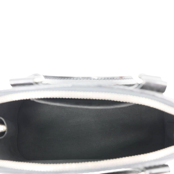 LOUIS VUITTON Alma BB Electric Epi Leather Satchel Bag Black