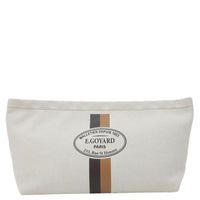 GOYARD Necessaire Cotton Canvas Organizer Pouch Off White