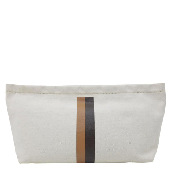 GOYARD Necessaire Cotton Canvas Organizer Pouch Off White