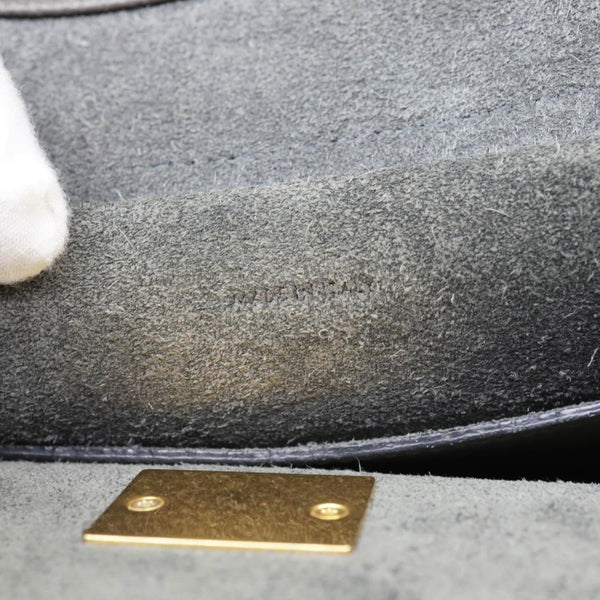 CELINE Mini Belt Grained Calfskin Leather Shoulder Bag Grey