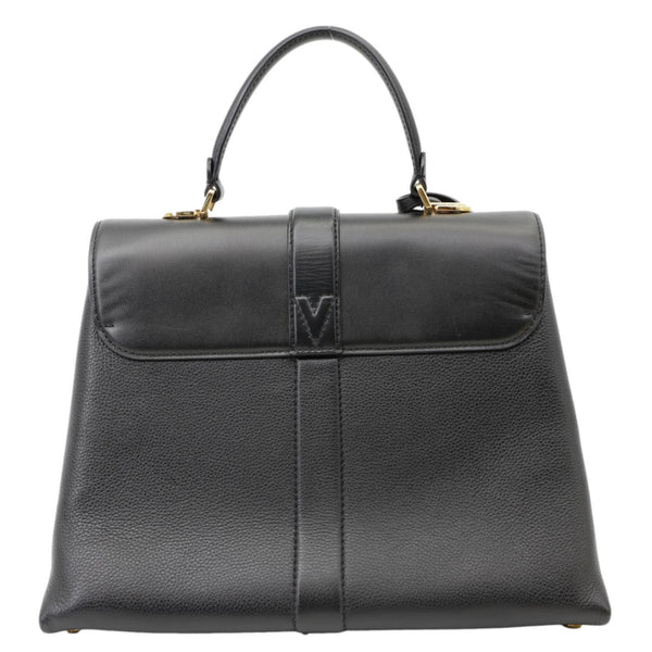 LOUIS VUITTON Rose Des Vents MM Calfskin Leather Satchel Bag Black