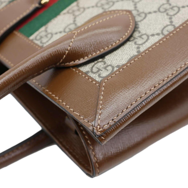 GUCCI Jackie 1961 Medium Web GG Supreme Canvas Tote Bag Beige 649016