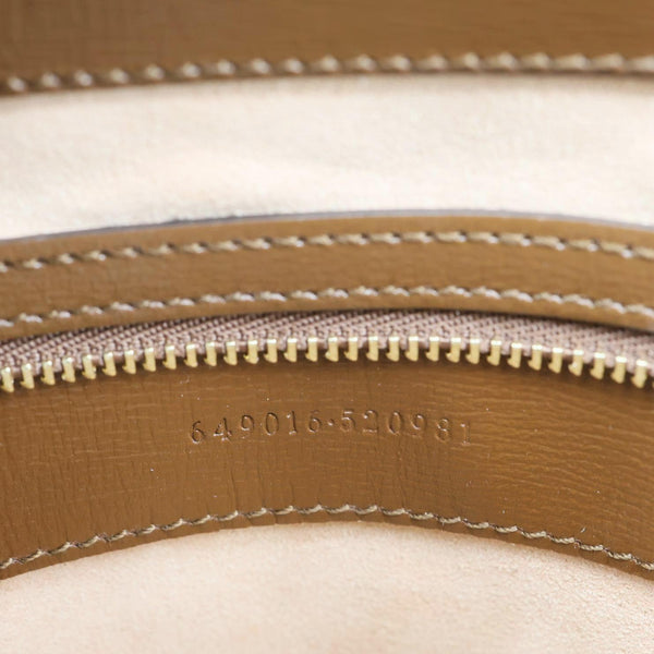 GUCCI Jackie 1961 Medium Web GG Supreme Canvas Tote Bag Beige 649016